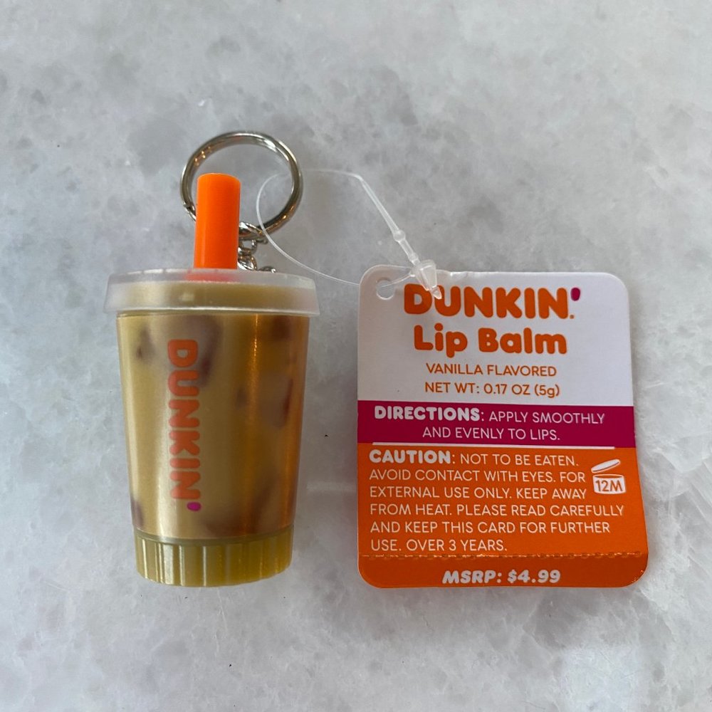 Dunkin Donut Lip Balm Key Chain NTW